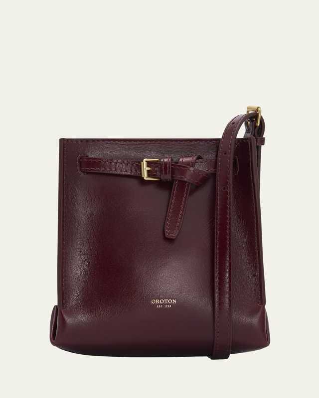 Margot Leather Bucket Crossbody Bag
